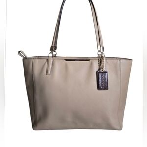 Coach Tan Leather Tote Bag